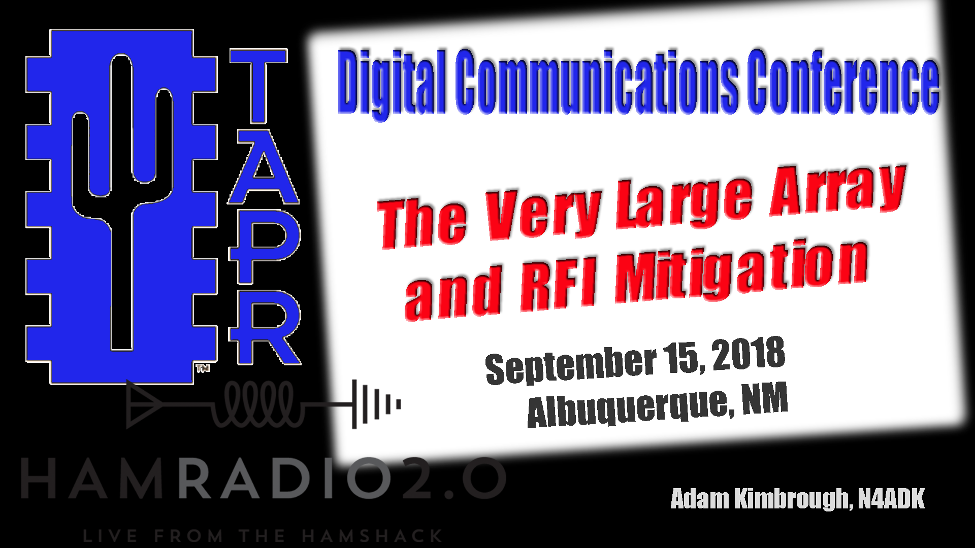 Episode 183: The Very Large Array and RFI Mitigation, TAPR DCC 2018