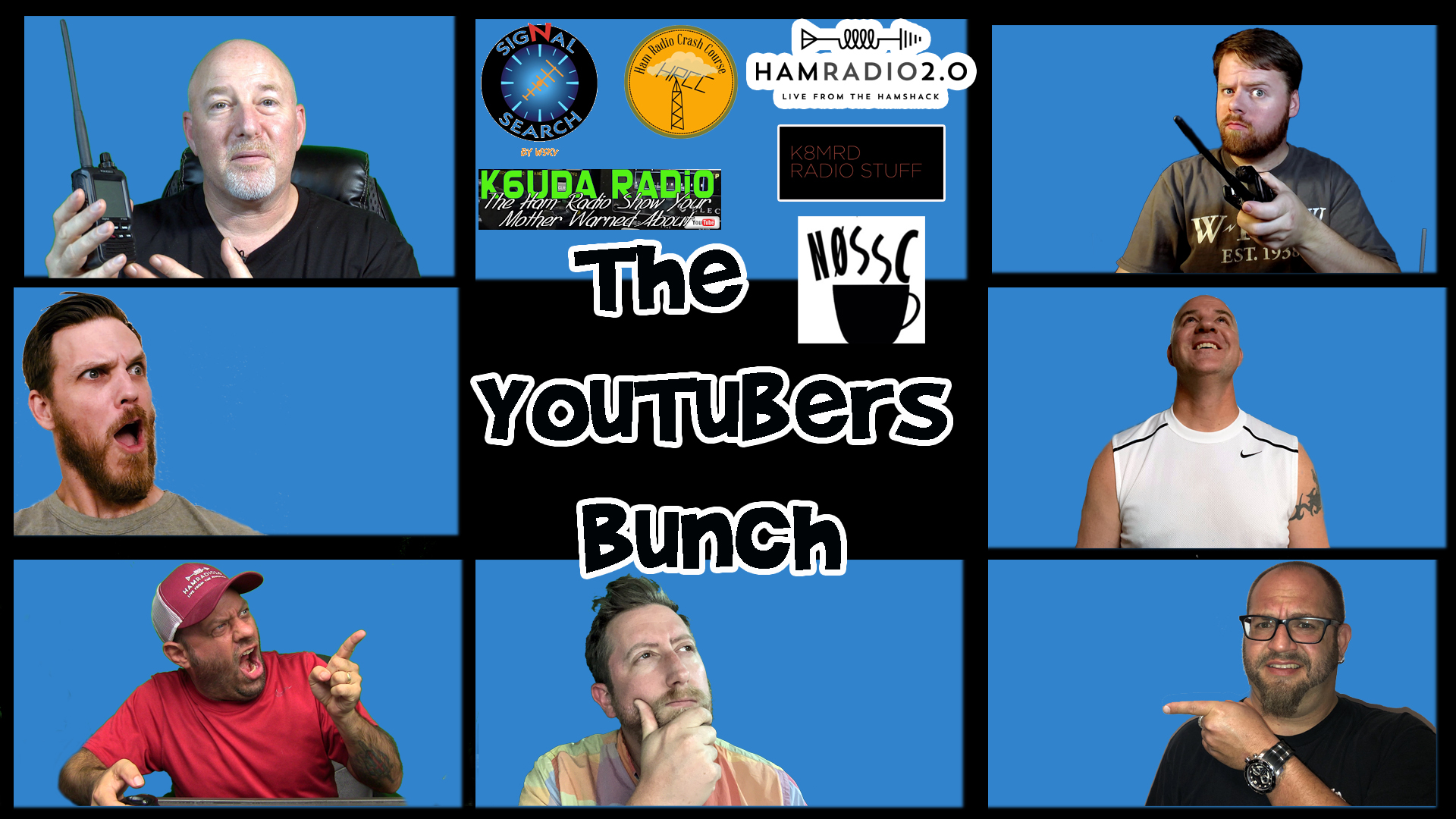 Amateur Radio YouTubers Bunch on Ham Radio 2.0