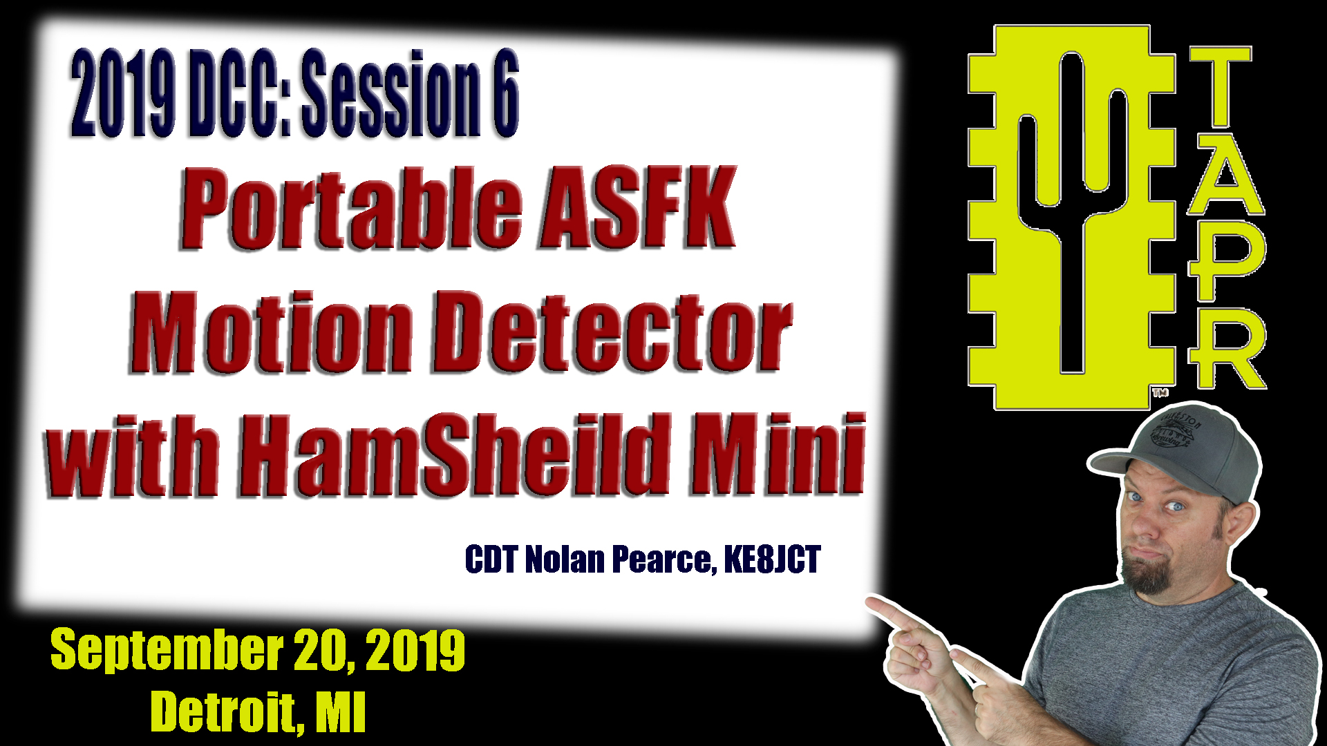 Episode 276: Portable AFSK Motion Detector with Hamsheild Mini | TAPR