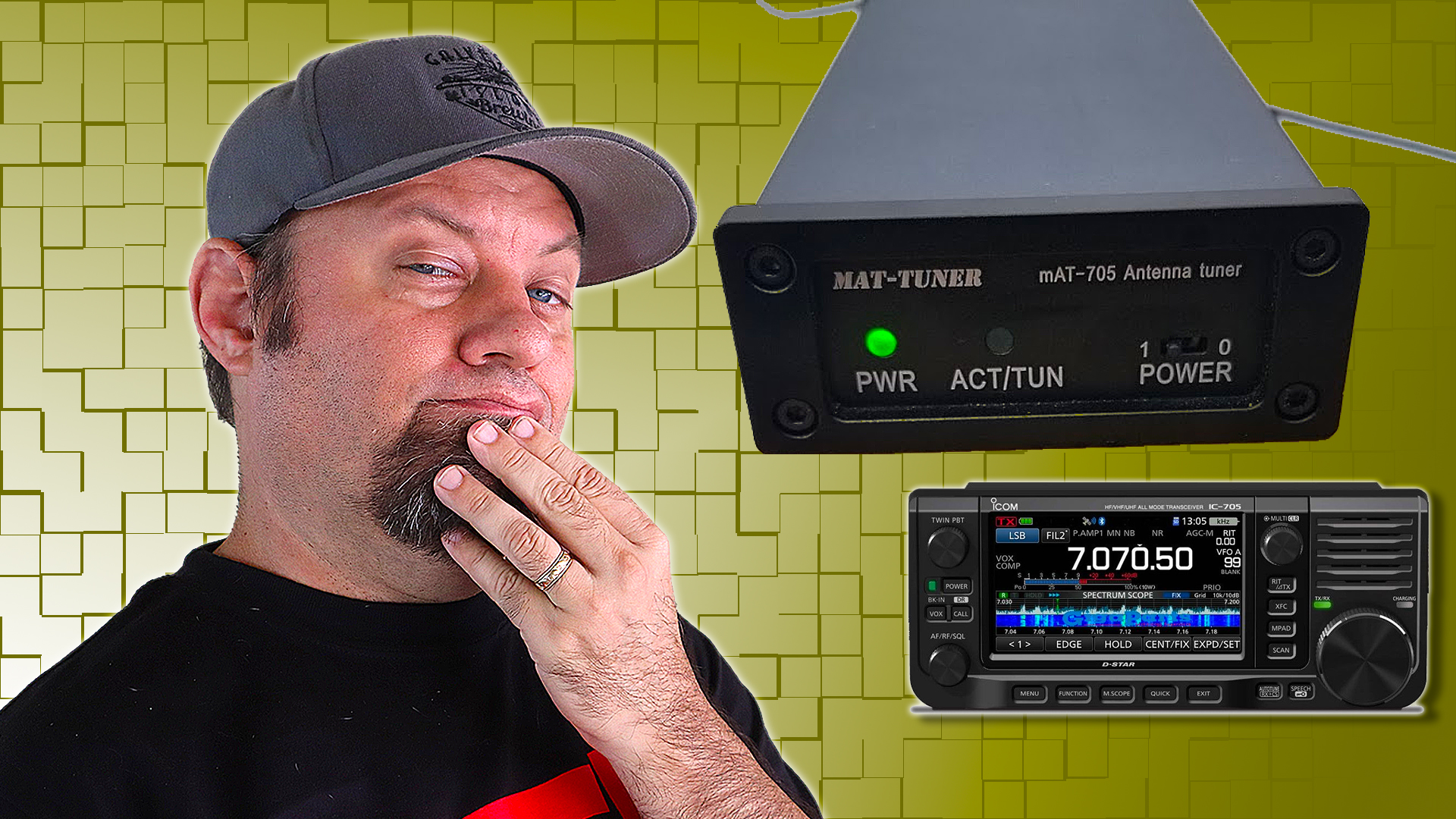 Episode 537: Icom IC-705 with the mAT-705 Portable Tuner | IC-705 Accessories