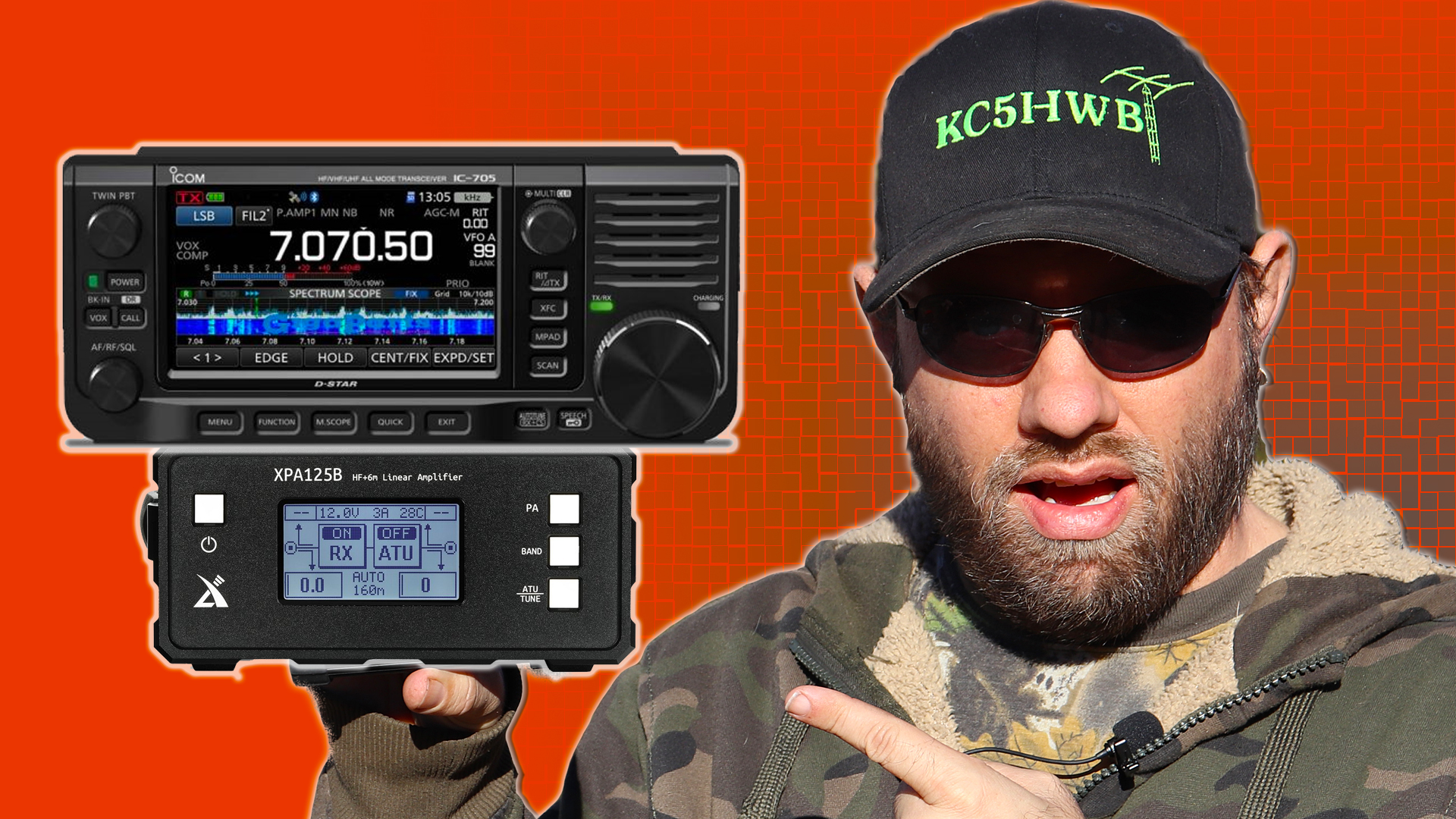 Episode 569: How to use the Icom IC-705 with the Xiegu XPA125B Amp for HF Ham Radio